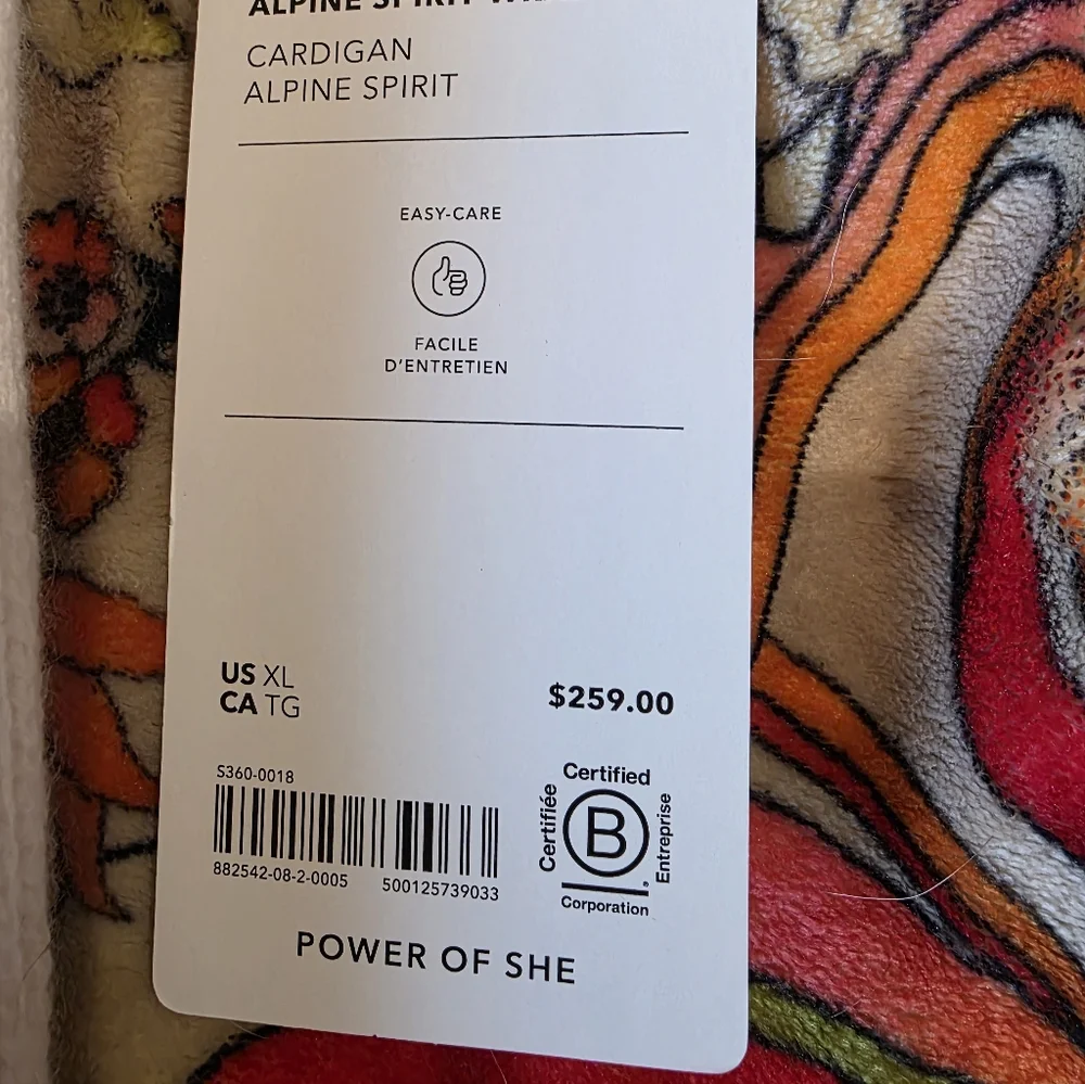 Athleta Alpine Spirit Wrap XL Nwt - Picture 7 of 9